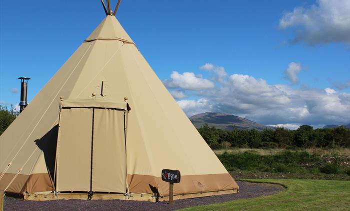 Tipi Glamping Wales Views of Snowdonia